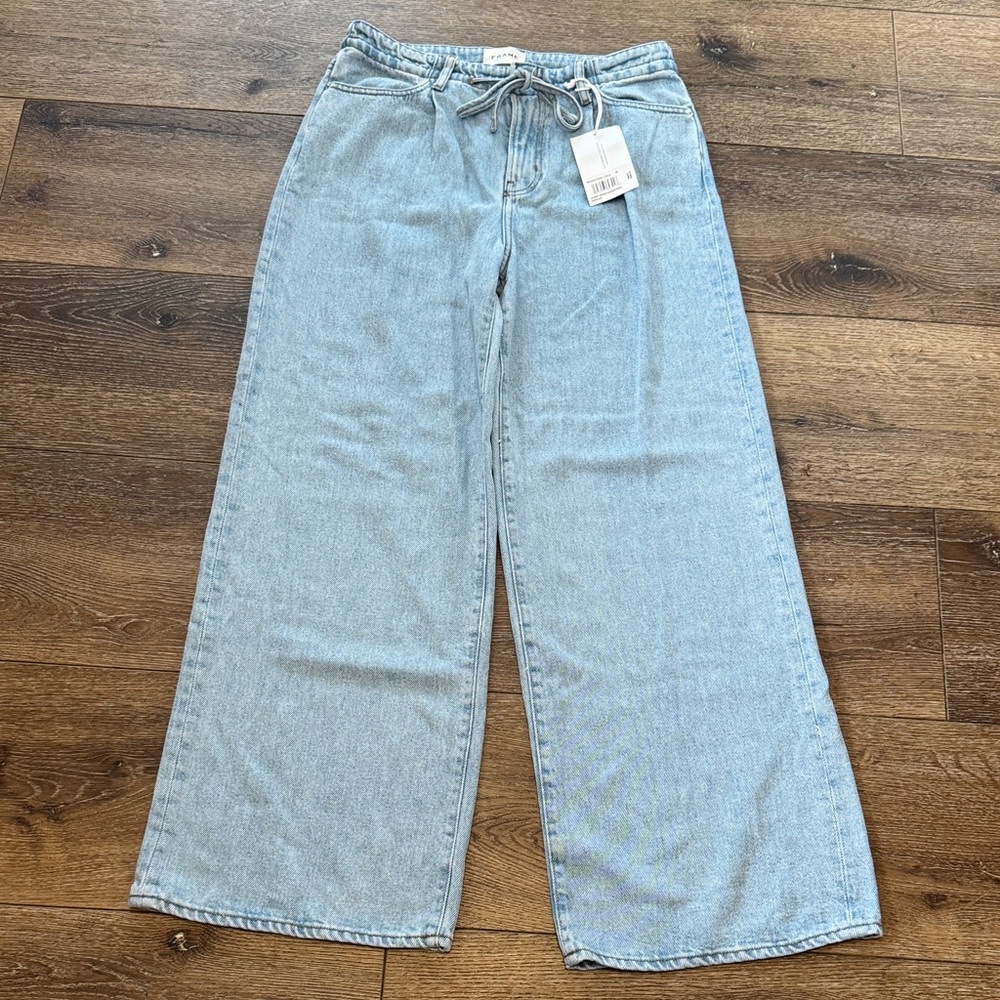 Frame super drape drawstring‎ wide leg Jean 26 NWT